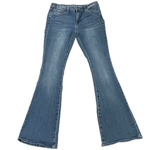 Articles Of Society Women's Flared Jeans Washed Faded Blue Size 11 / 30